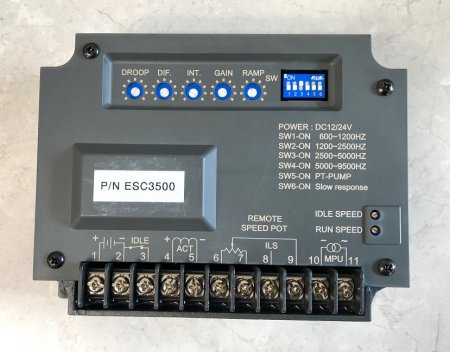 ESC3500, Governor Speed Control, Universal